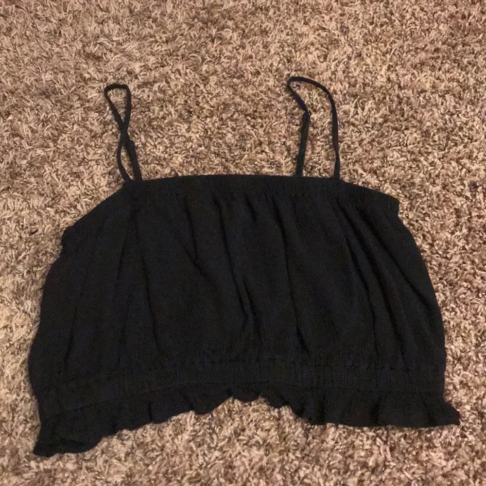 Black crop top